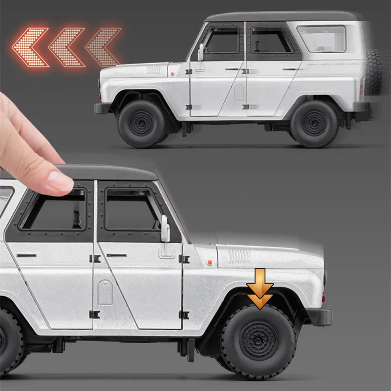 1:18 Diecast Russia UAZ Hunter SUV Model - Image 4