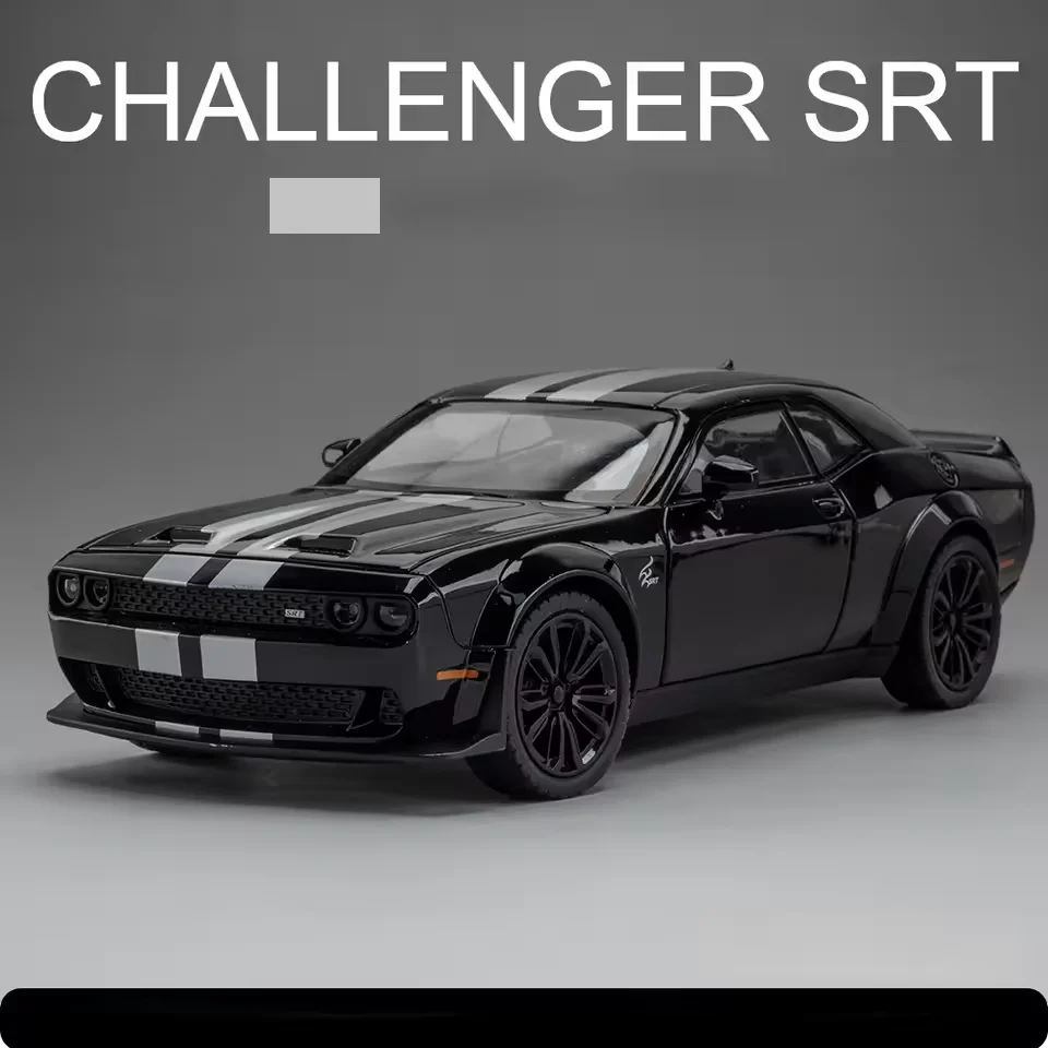 1:24 Diecast Dodge Challenger SRT Model Car - Image 2