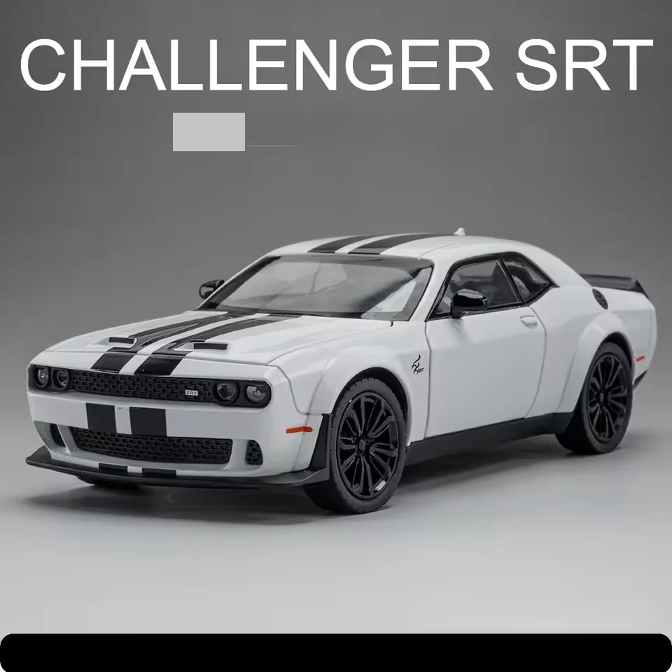 1:24 Diecast Dodge Challenger SRT Model Car - Image 4