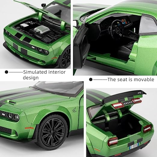 1:24 Diecast Dodge Challenger SRT Model Car - Image 7