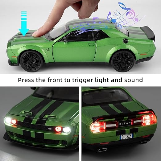 1:24 Diecast Dodge Challenger SRT Model Car - Image 9