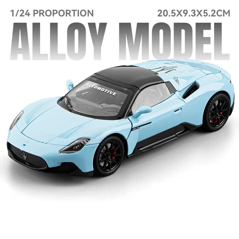 1:24 Diecast Maserati MC20 Convertible Model Car - Image 12