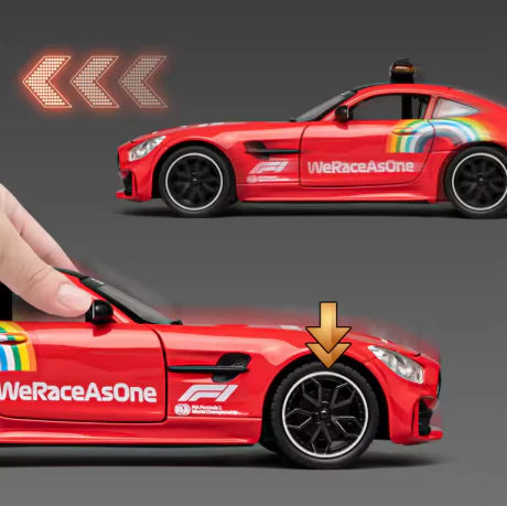1:24 Diecast Mercedes AMG F1 Safety Model Car - Image 3