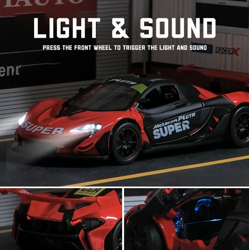 1:31 Diecast McLaren P1 GTR Official Licensed Model - Image 3