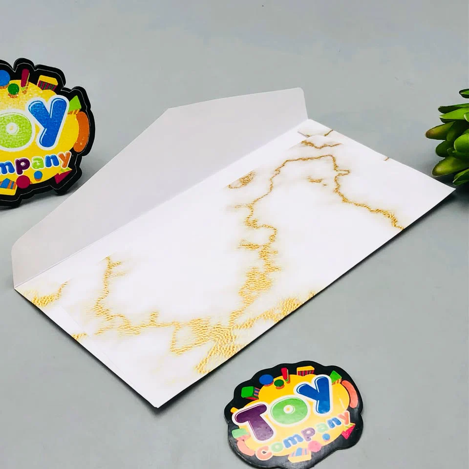 10Pcs Mini Marble Design Paper Envelop Set - Image 3
