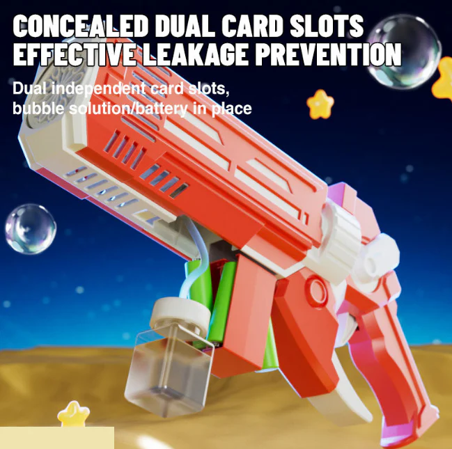 12 Holes Automatic Circulation Colorful Bubble Gun With Lights - Image 4