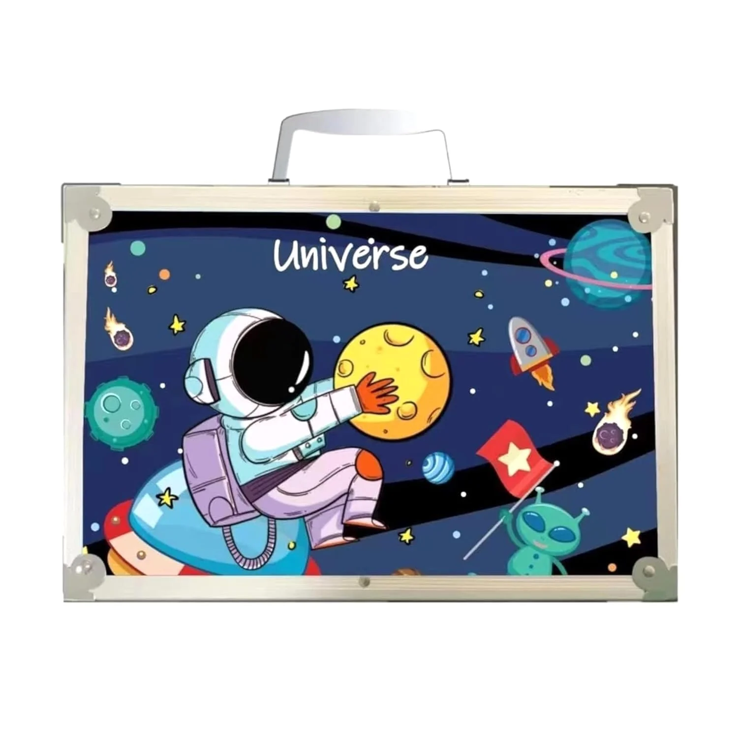 145Pcs Premium Space Themed Kids Painting Kit Briefcase - Image 14