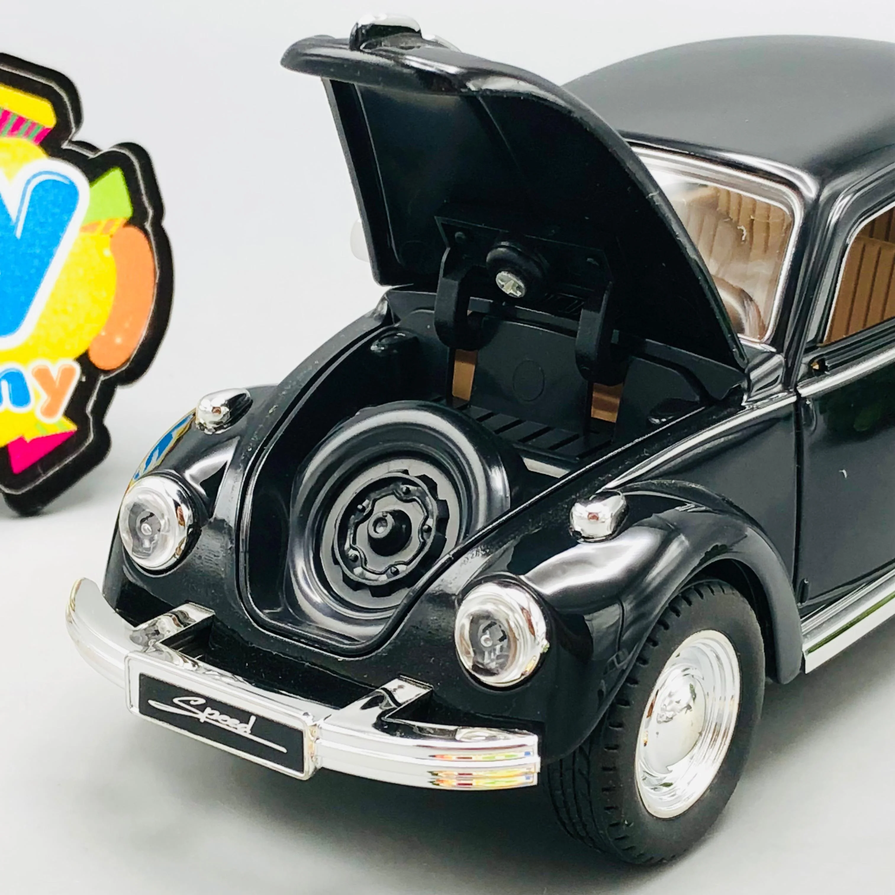 1Pc ABS Inertial Volkswagen Beetle Model - Image 9