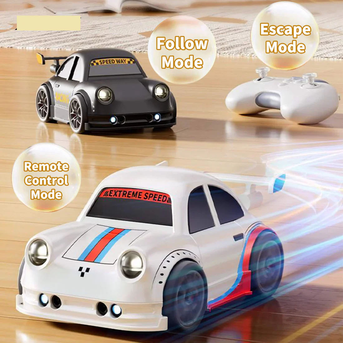 2.4GHz Electric Remote & Induction Controlled Mini Drift Car - Image 4
