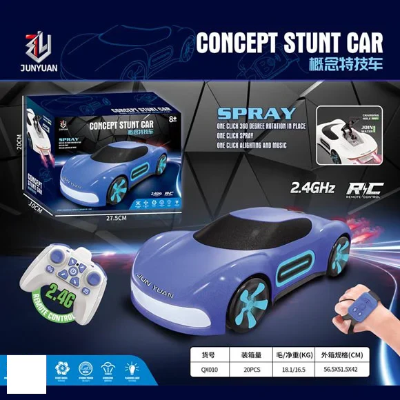 2.4GHz Watch & Remote Control Concept Spray Stunt Car - Image 3