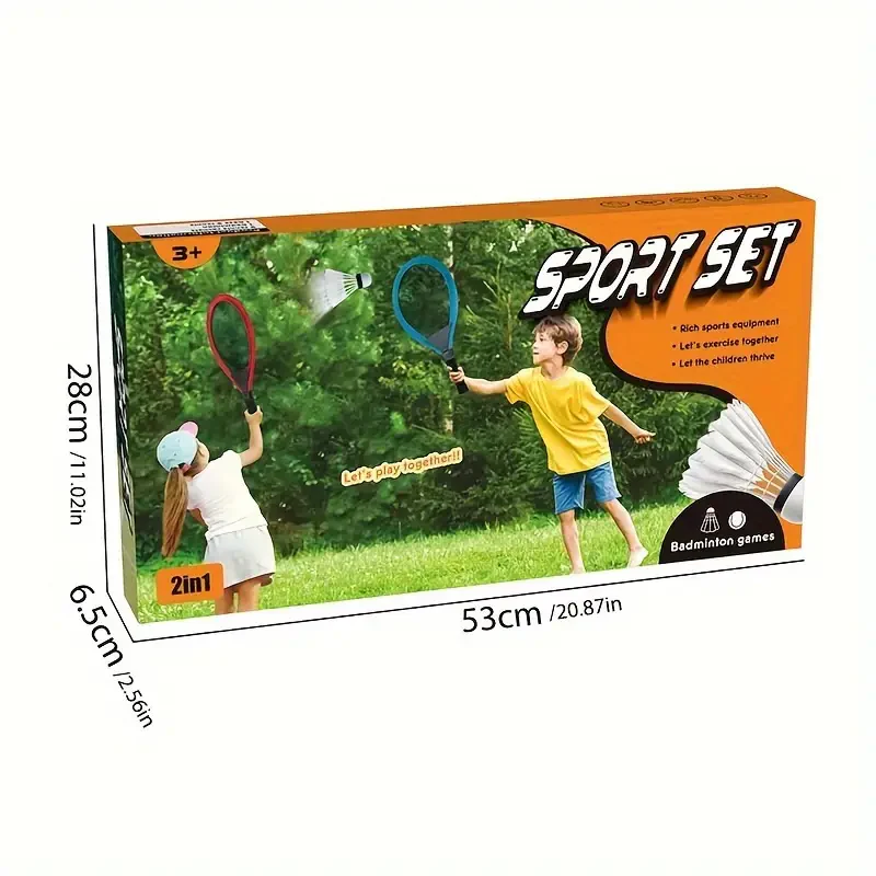 2 in 1 Kids Tennis & Badminton Sports Set - Image 6