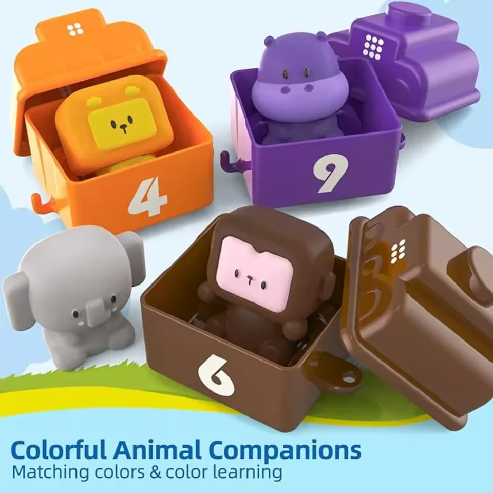20Pcs Montessori Digital Animal Train Adventure - Image 4