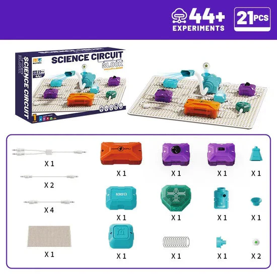 21Pcs Electric Vacuum Cleaner Science Circuit Block - Image 4
