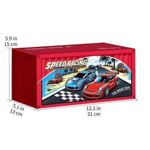 24Pcs Mini ABS Inertial Container Box Cars Set - Image 3