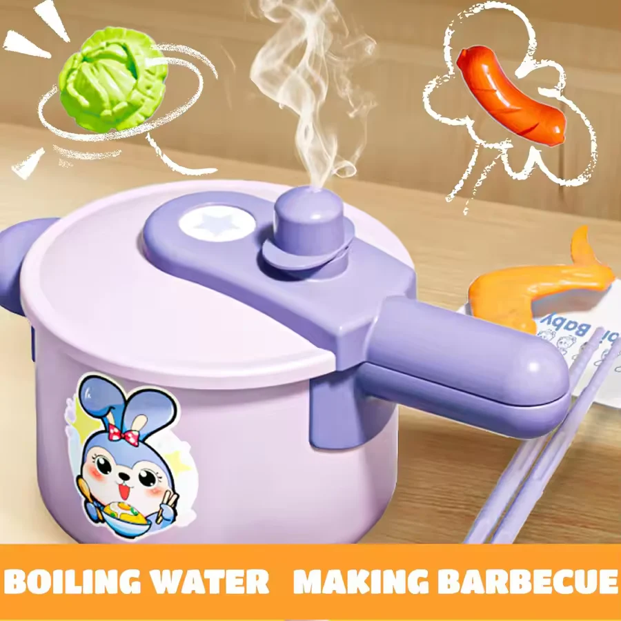 26Pcs Pretend Play Kitchen Cooking Set With Stove - Image 3