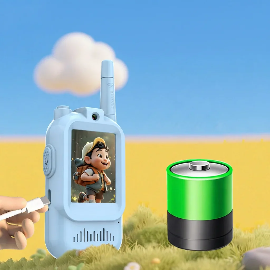 2Pcs Rechargeable Kids Video Walkie Talkie - Image 5