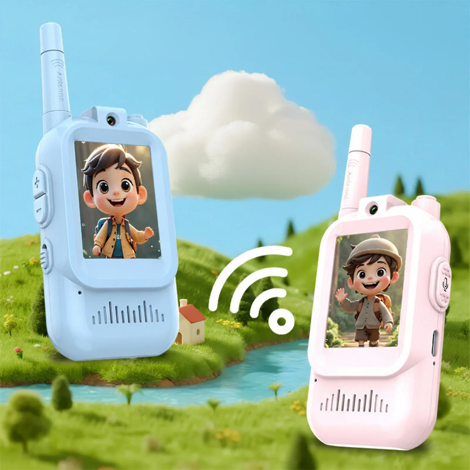 2Pcs Rechargeable Kids Video Walkie Talkie - Image 6