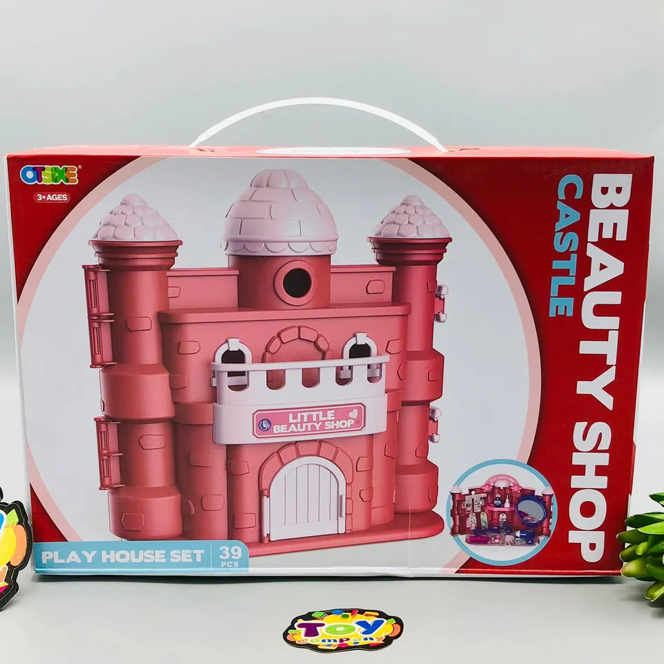 39Pcs Castle Beauty Shop Pretend Play House Set - Image 17