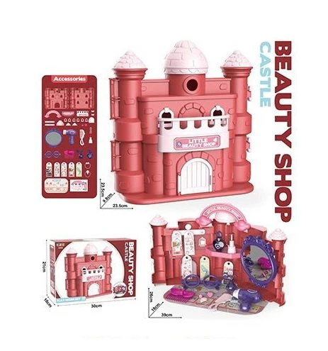 39Pcs Castle Beauty Shop Pretend Play House Set - Image 18