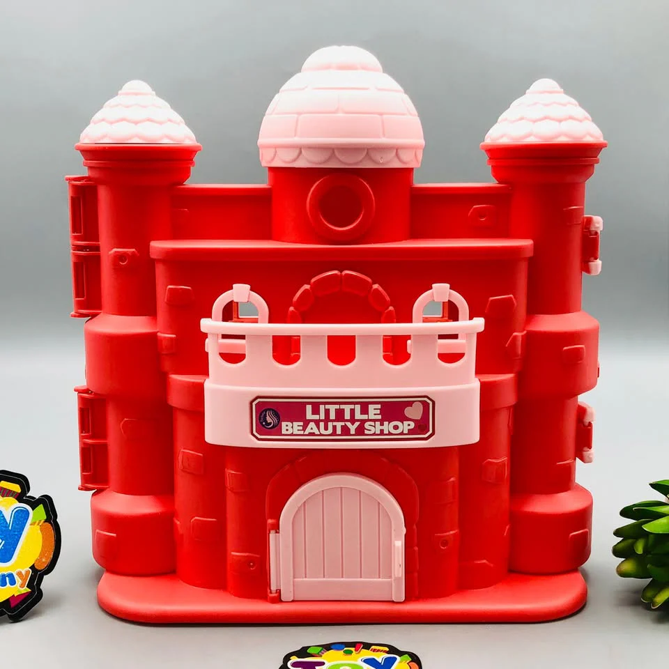 39Pcs Castle Beauty Shop Pretend Play House Set - Image 3