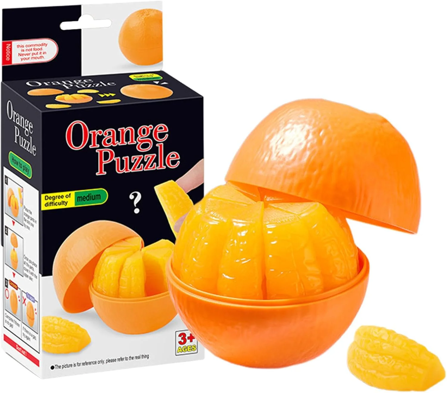 3D Orange Shape Funny Puzzle Toy - Image 8