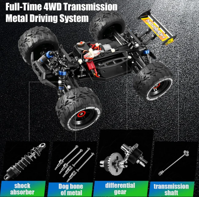 40km/h RC Rabbits High Speed 4WD Off-Road Car - Image 8