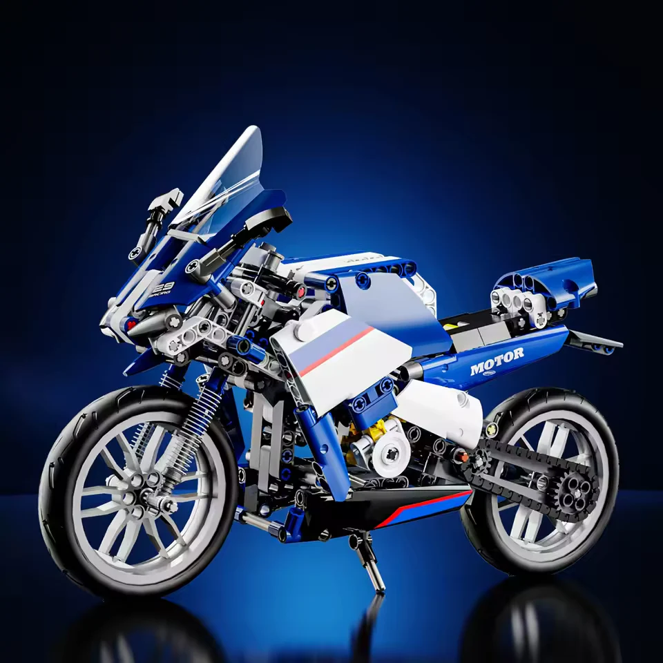426Pcs DIY Racing Bike Lego Bricks Set - Image 3