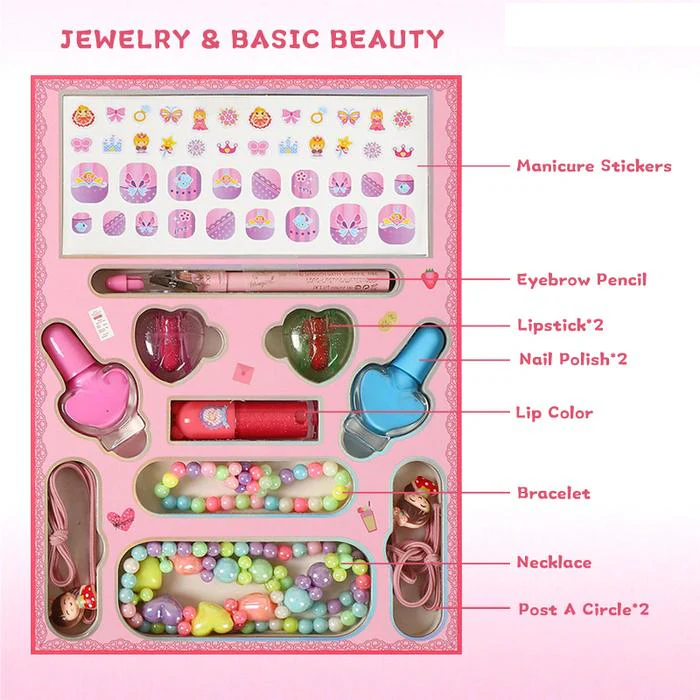 48Pcs Realistic Princess Book Shape Makeup Kit - Image 4