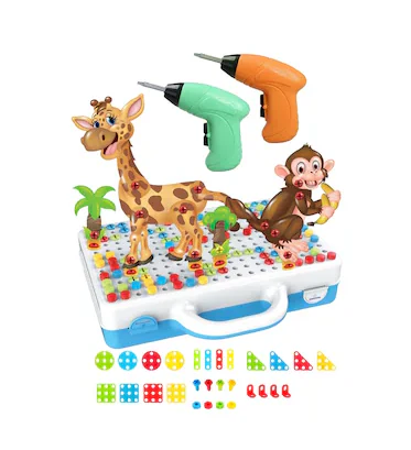 4in1 Kids 3D Puzzle Tool Box With Drill - Image 2