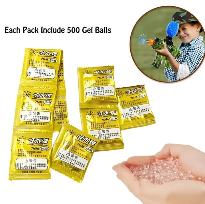 500Pcs Crystal Water Bullets Pack - 1Pc - Image 4