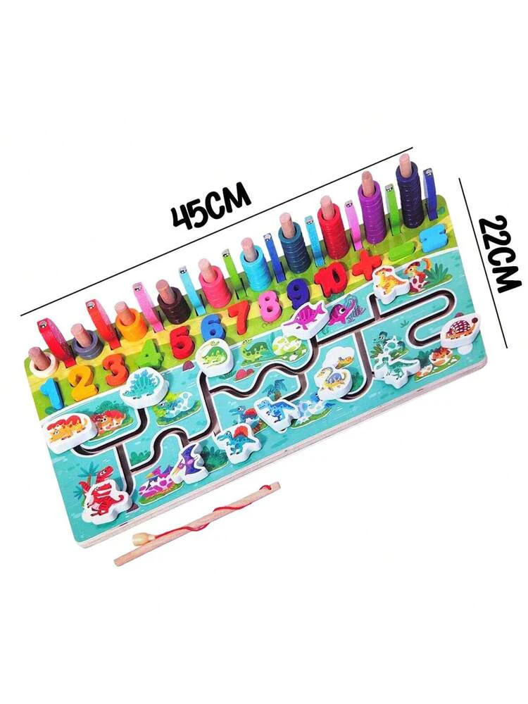 5in1 Wooden Multifunctional Numbers Board - Image 4