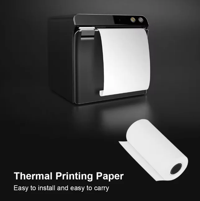 5Pcs Thermal Printer White Paper Rolls - Image 3