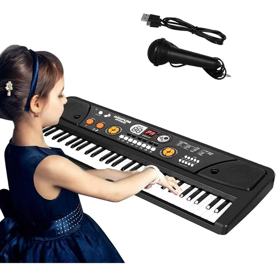 61 Keys BigFun Electronic Keyboard Piano With Mic - Image 10