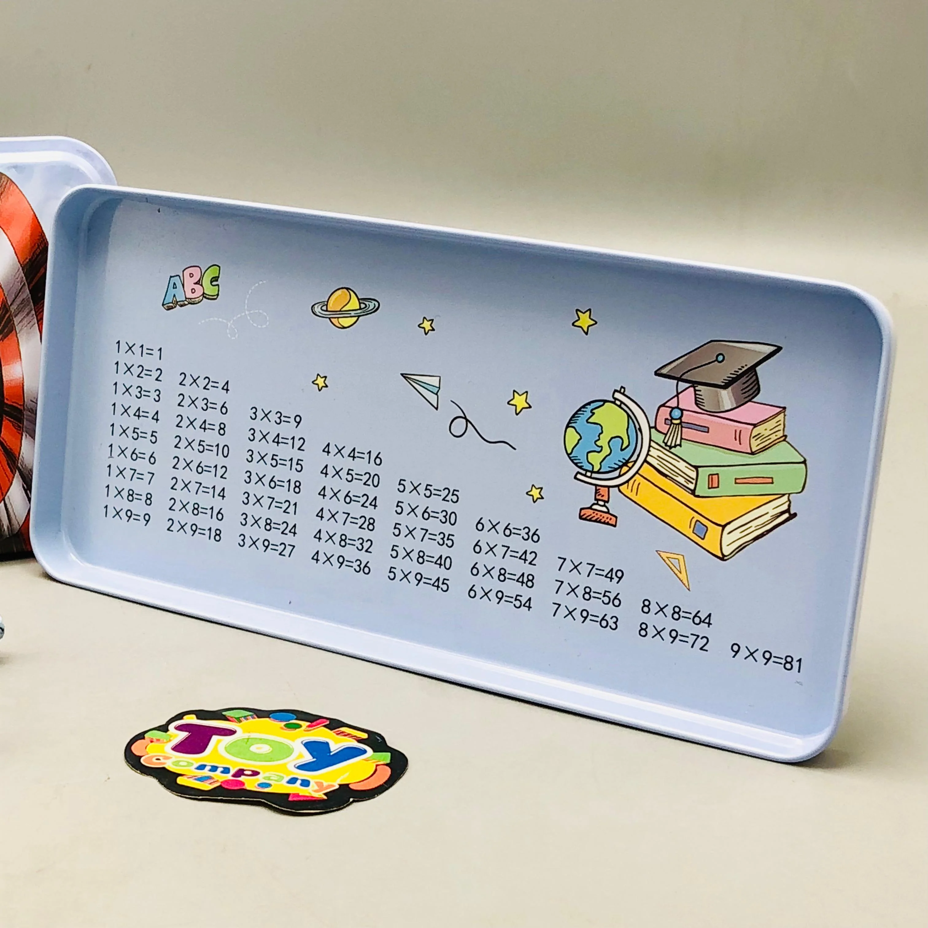 6Pcs Avengers Themed Tin Geometry Box For Boys - Assortment - Image 4