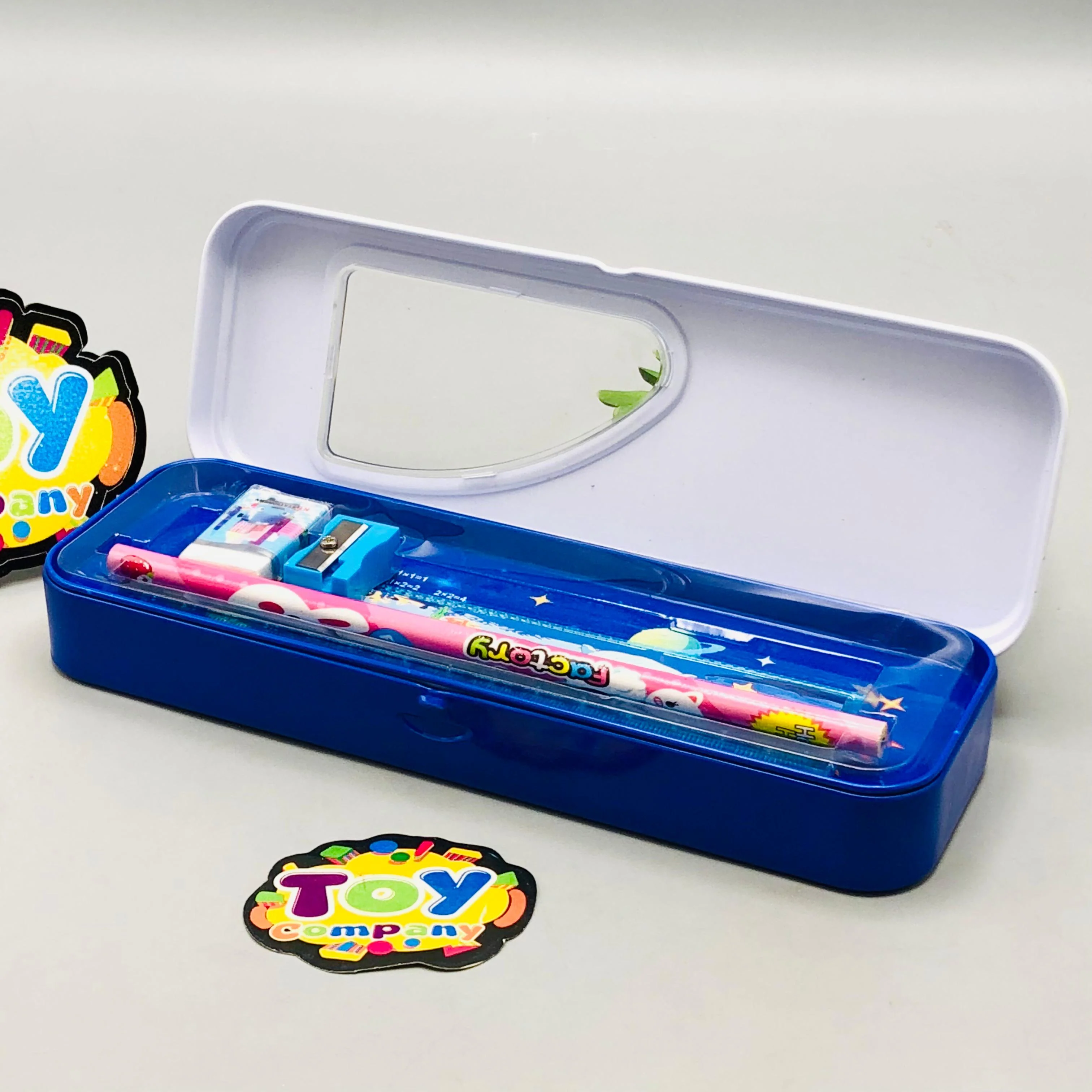 6Pcs Mini Spaceman Themed Tin Geometry Box - Image 6