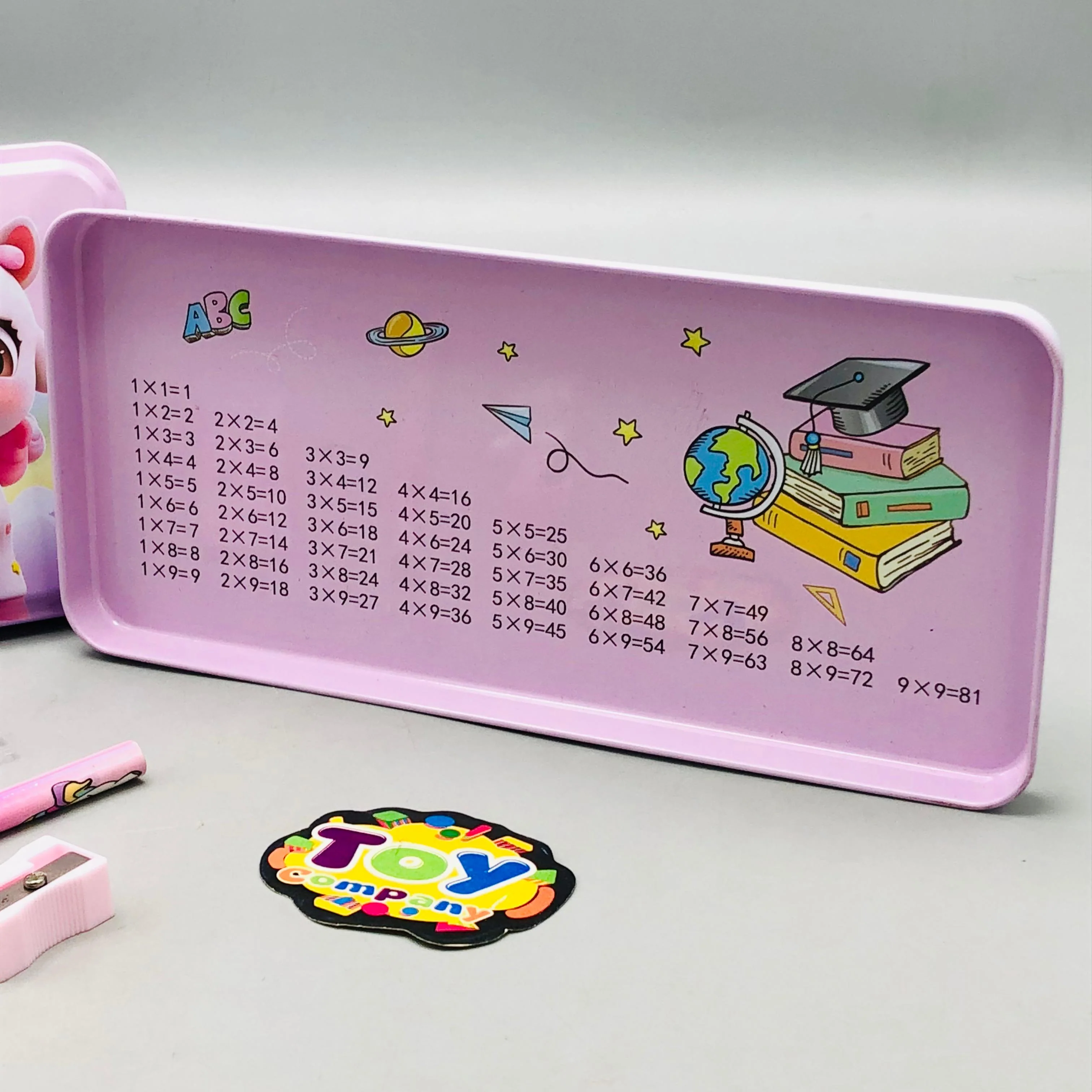 6Pcs Unicorn Themed Tin Geometry Box - Image 4