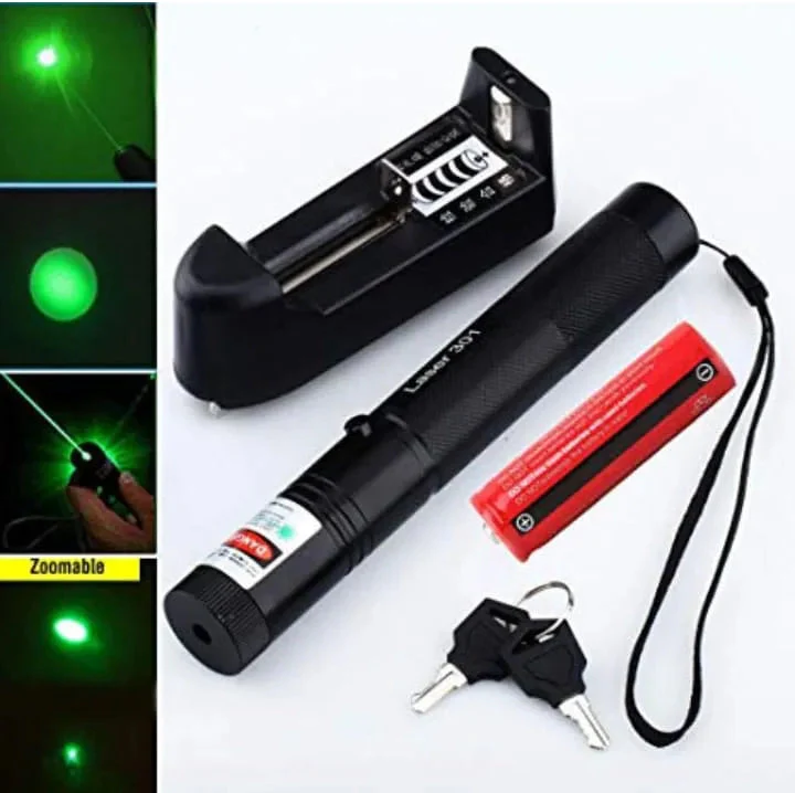 8in1 Rechargeable 303 Type Green Laser Pointer - Image 6
