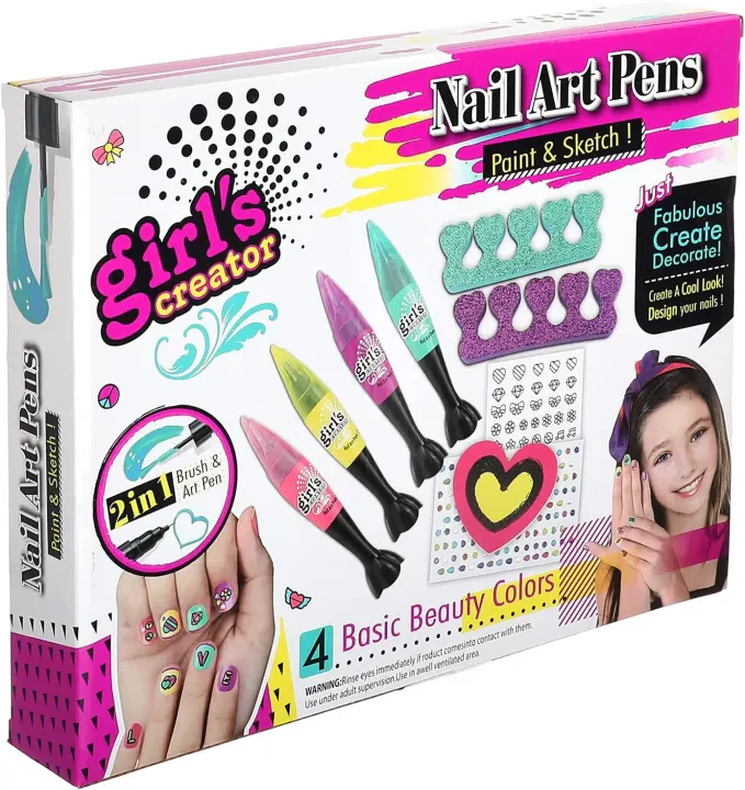 8Pcs Girls Realistic Nail Art Kit - Image 17