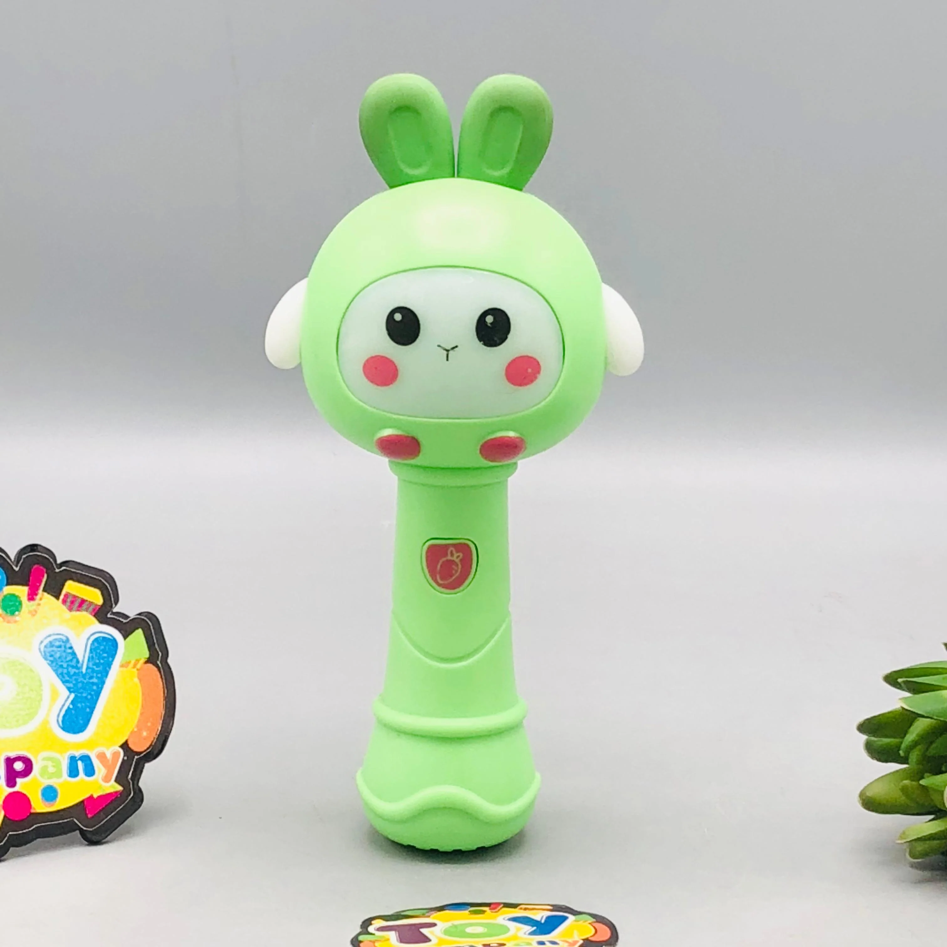 Baby Cute Musical Rabbit Stick With Lights - 1Pc - Image 3