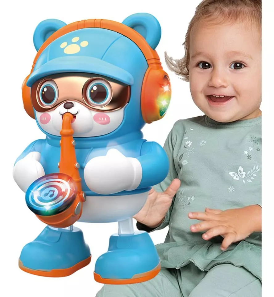 Battery Operated Cute Musician Bear With Lights - Image 3