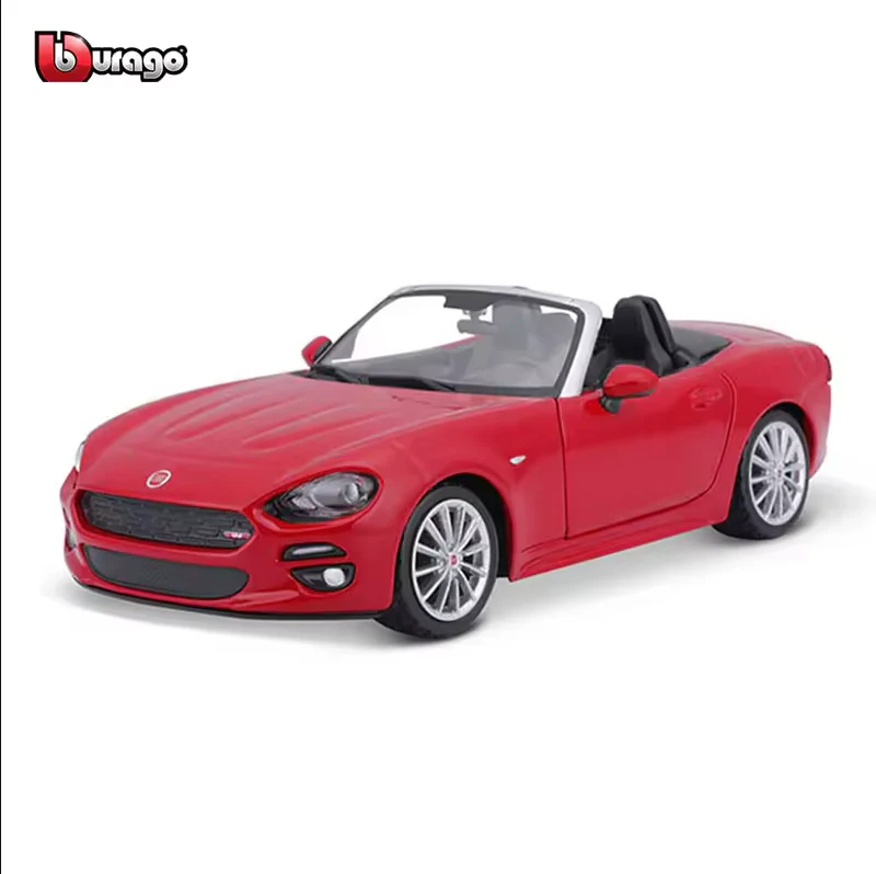Bburago 1:24 Diecast Fiat 124 Spider Model - Image 3