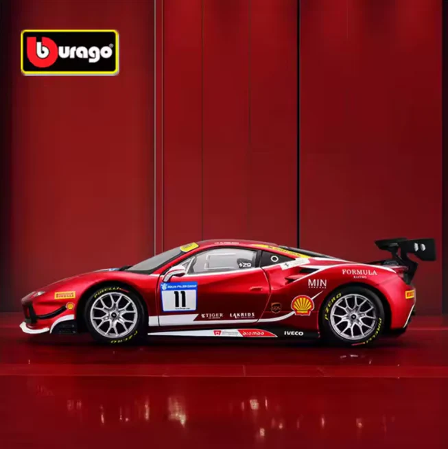 Bburago 1:24 Ferrari 488 Challenge Formula Racing 2017 - Image 5