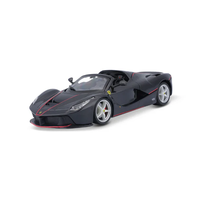 Bburago 1:24 Ferrari LaFerrari Aperta Model - Black - Image 3
