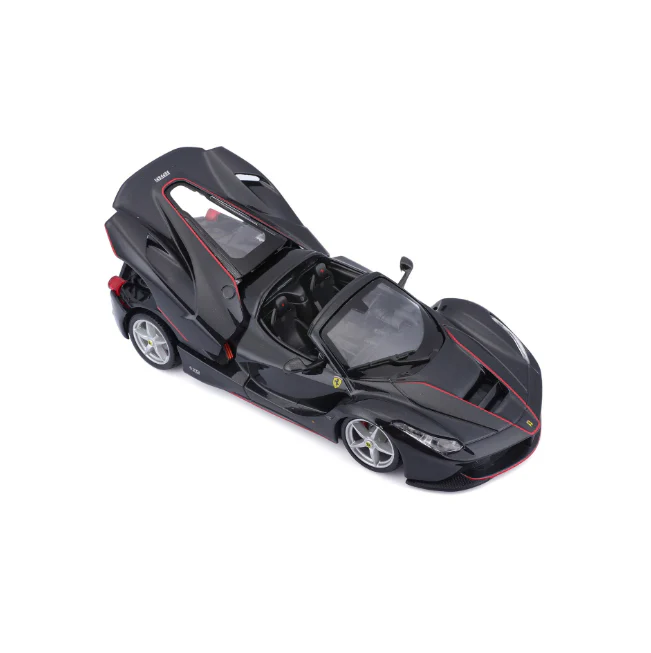 Bburago 1:24 Ferrari LaFerrari Aperta Model - Black - Image 4
