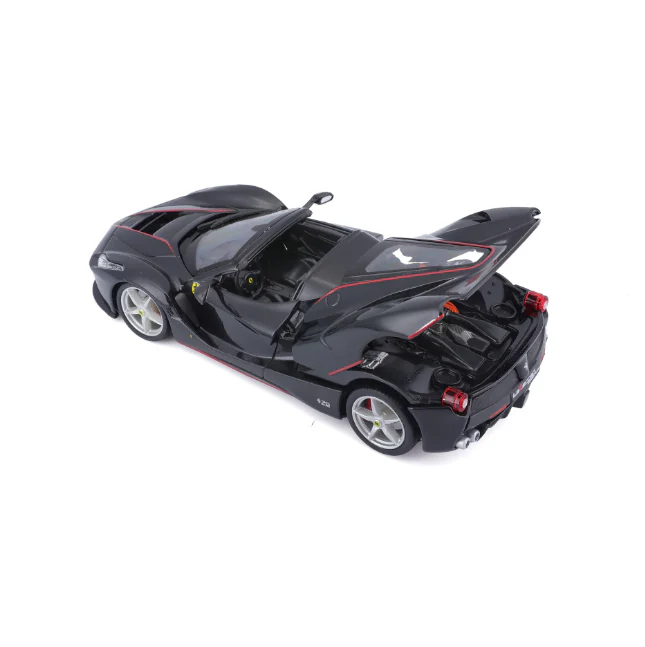 Bburago 1:24 Ferrari LaFerrari Aperta Model - Black - Image 5