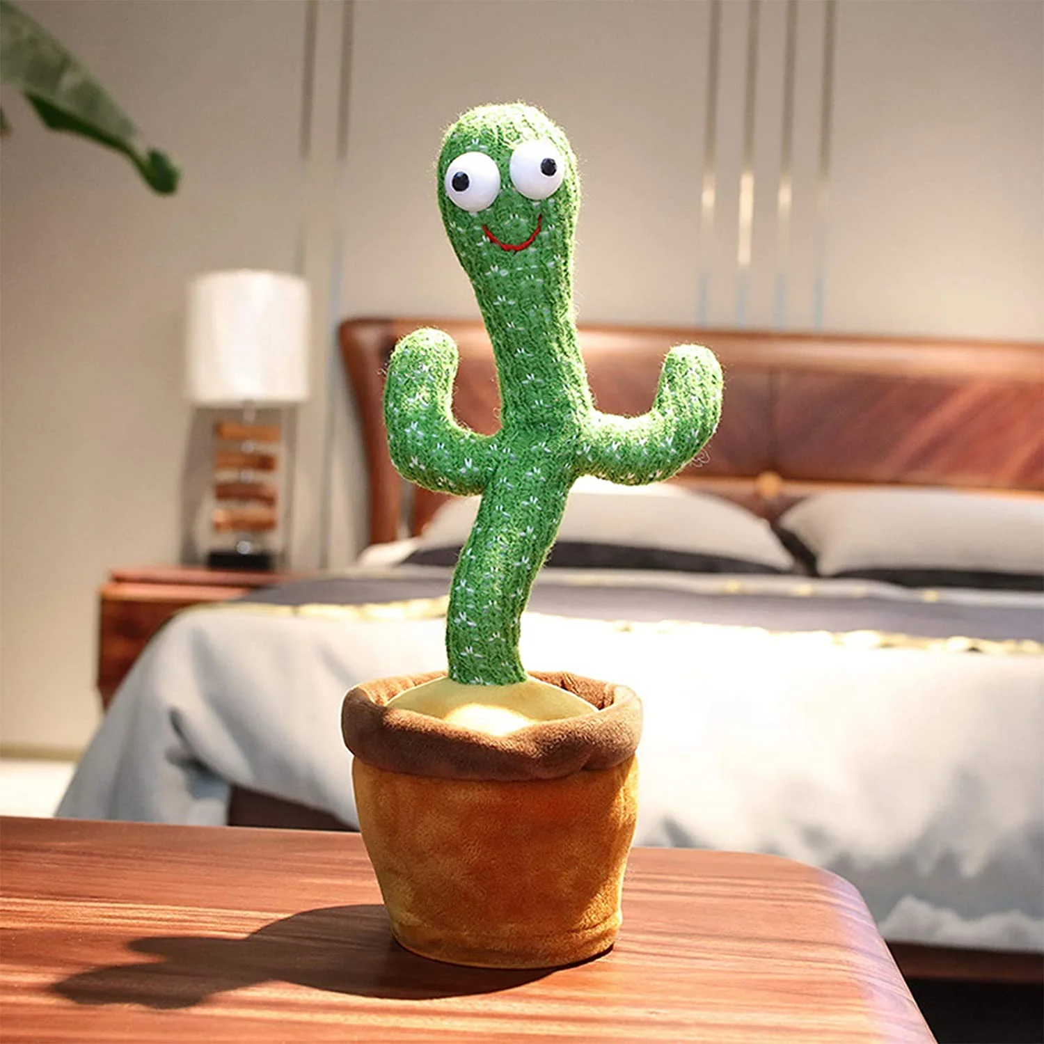 Rechargeable Cute Dancing and Talking Cactus - Large - Image 6