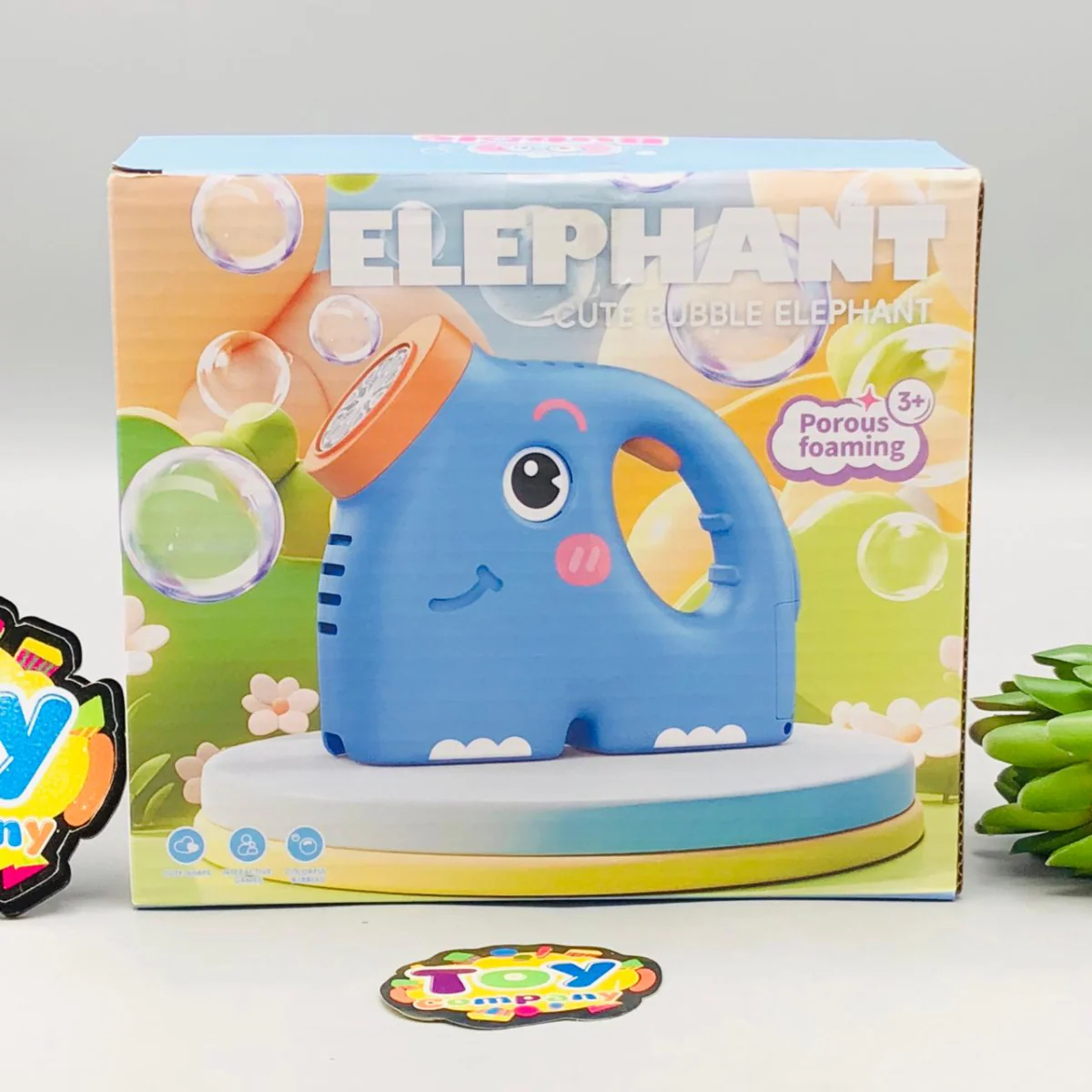 Electric Cute Elephant Colorful Bubble Machine - Image 7