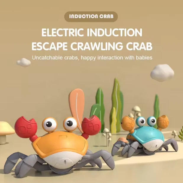 Electric Induction Crawling Musical Crab With Lights - Image 7