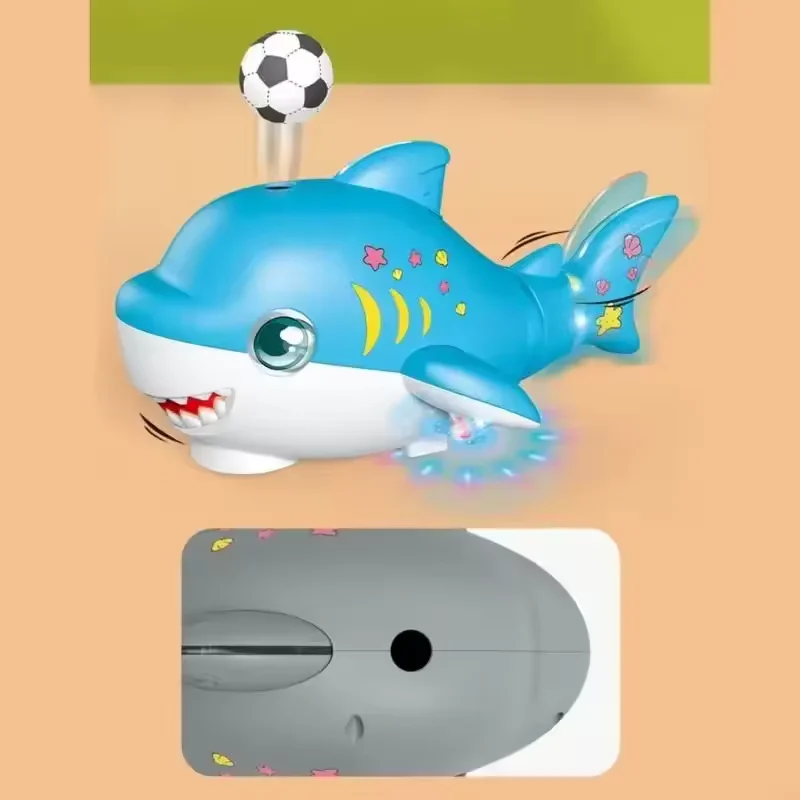 Electric Musical Ball Blowing Shark With Lights - Image 4