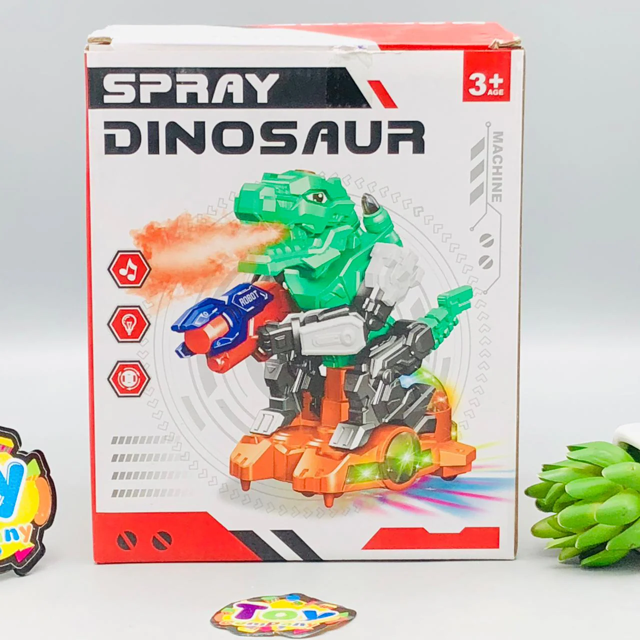Electric Spray Dinosaur With Light & Sound - Image 4